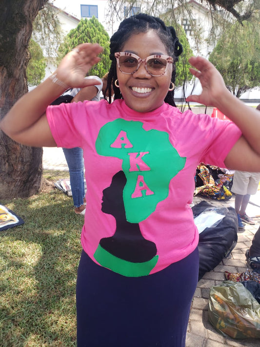 Greek Life African Print T-Shirt-Soro
