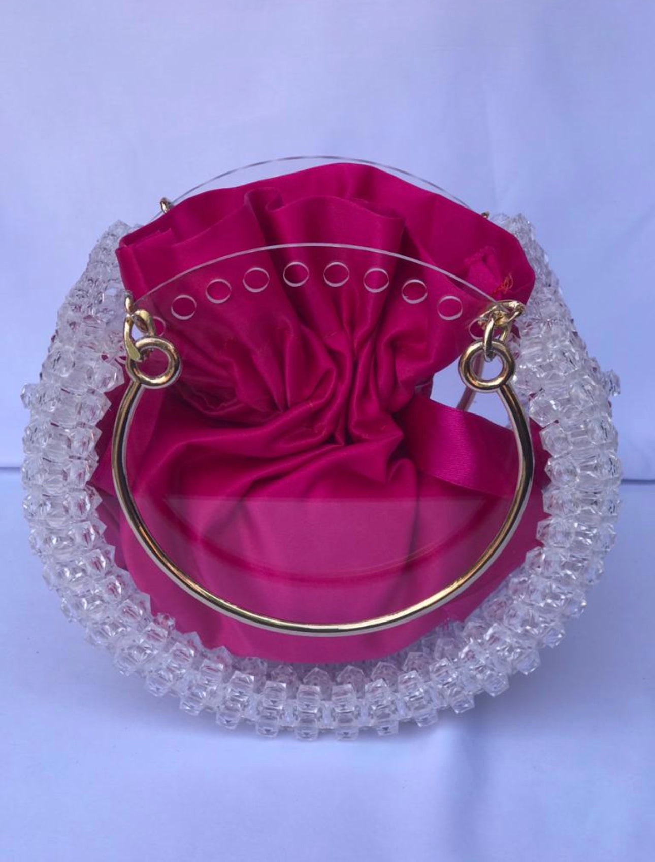 Rose Scrunch Clutch