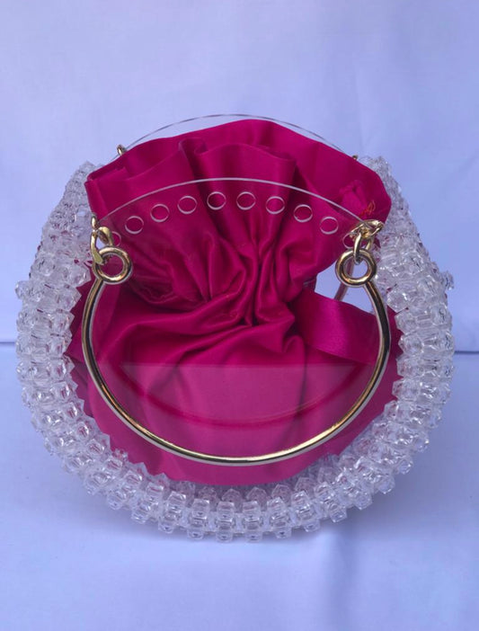 Rose Scrunch Clutch